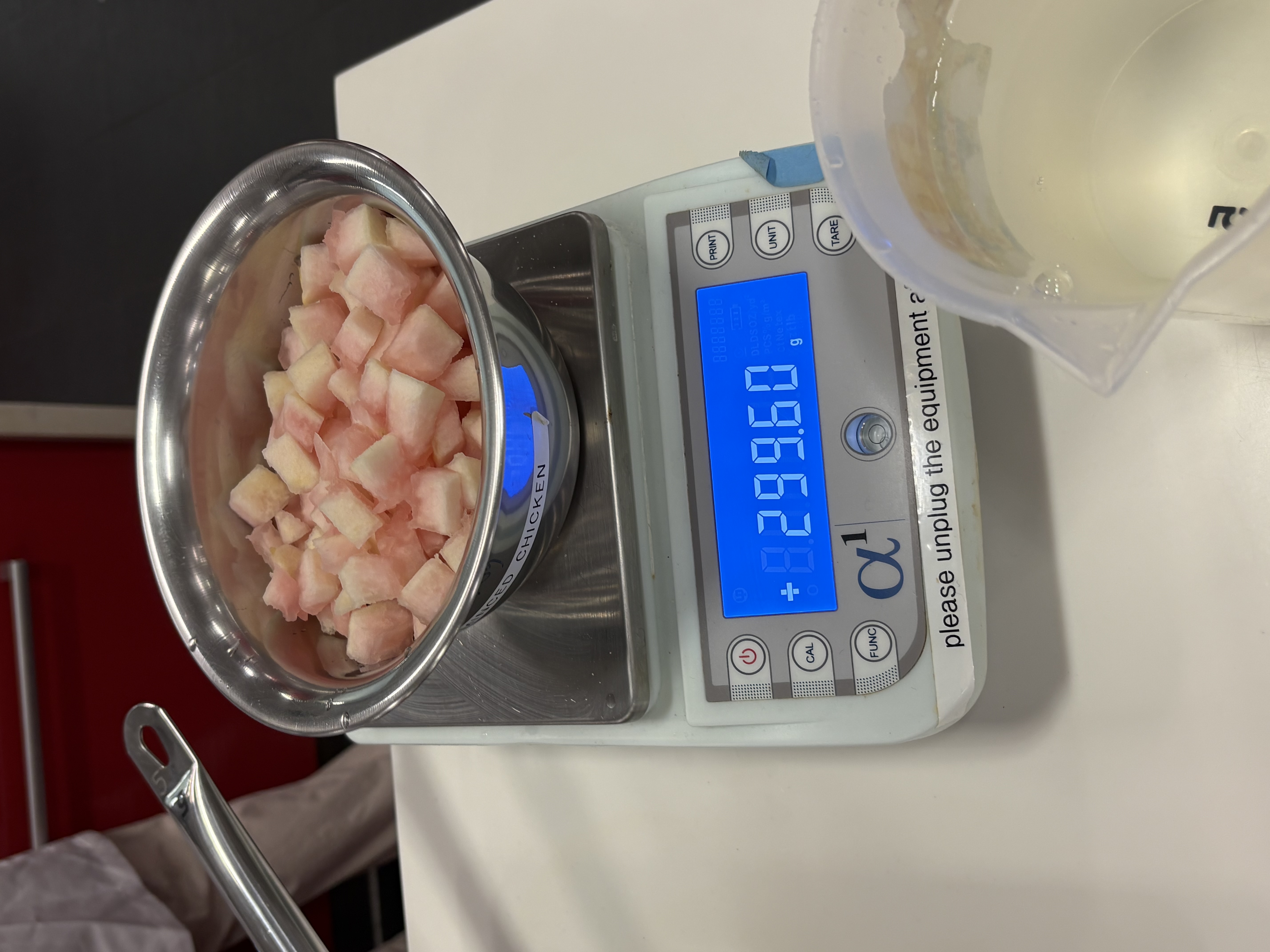Prepping of ingredients