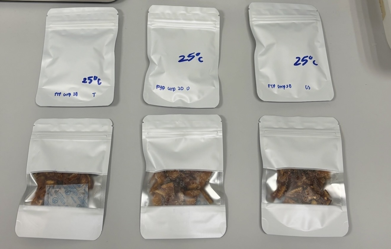 Different flavours in the packaging